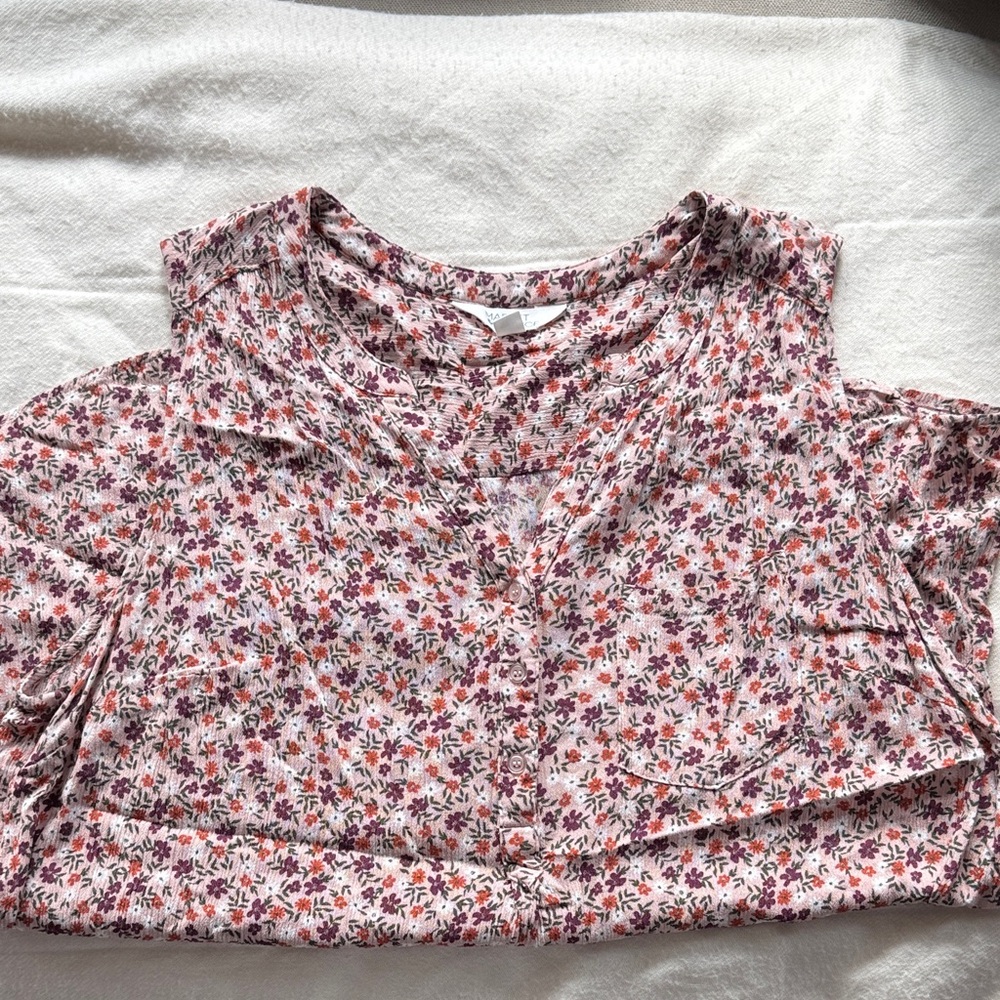 Market & Spruce Multicolor Floral Blouse.  Size 2X.  Like new.